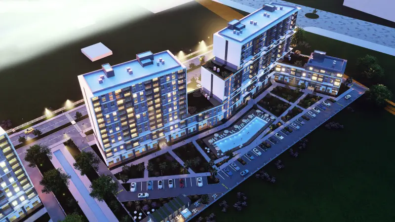 Investment Residential Complex in Antalya | Apartments & Commercial Properties